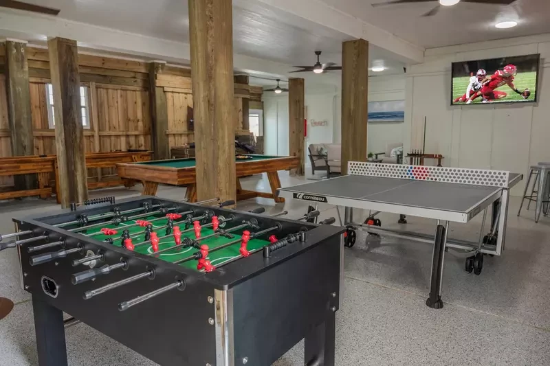 game room at firefly resort corpus christi tx