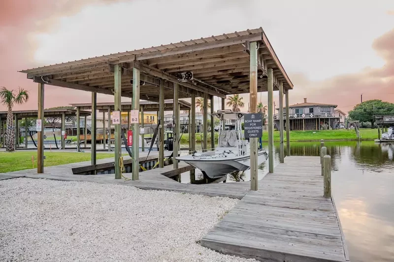 boat dock and ramp at firefly corpus christi 