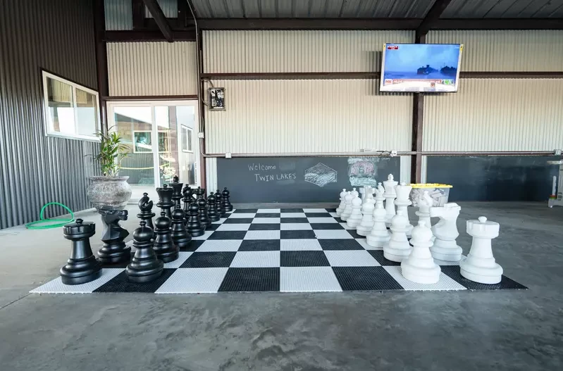 giant chess at twin lakes resort